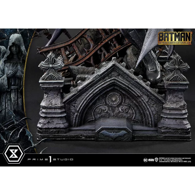DC Comics Batman Statue 1/4 Batman Rebirth Edition Black Deluxe Bonus Version 71cm