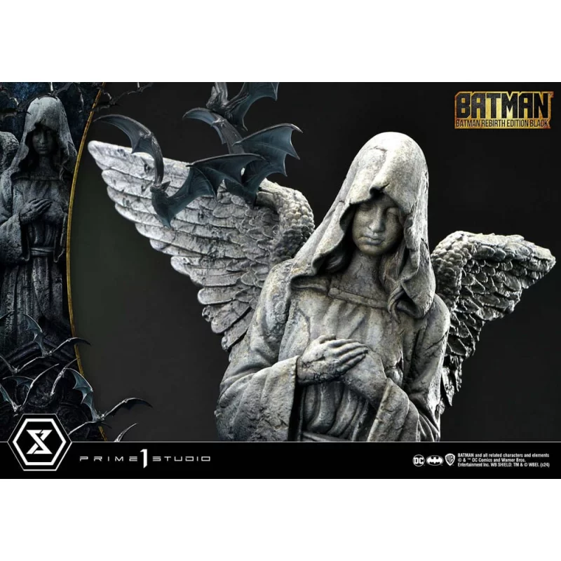 DC Comics Batman Statue 1/4 Batman Rebirth Edition Black Deluxe Bonus Version 71cm