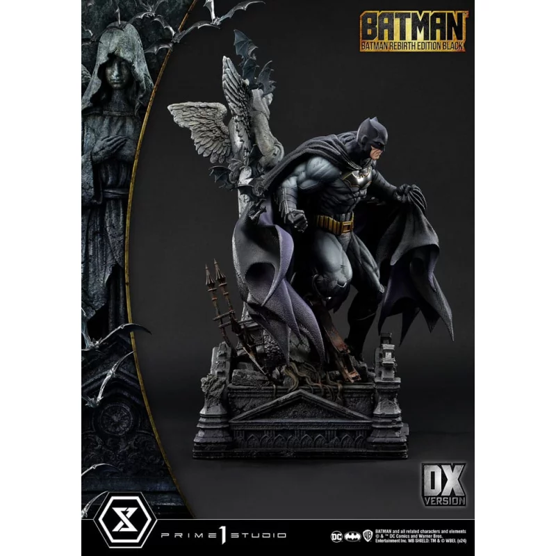 DC Comics Batman Statue 1/4 Batman Rebirth Edition Black Deluxe Bonus Version 71cm