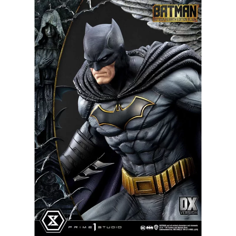 DC Comics Batman Statue 1/4 Batman Rebirth Edition Black Deluxe Bonus Version 71cm