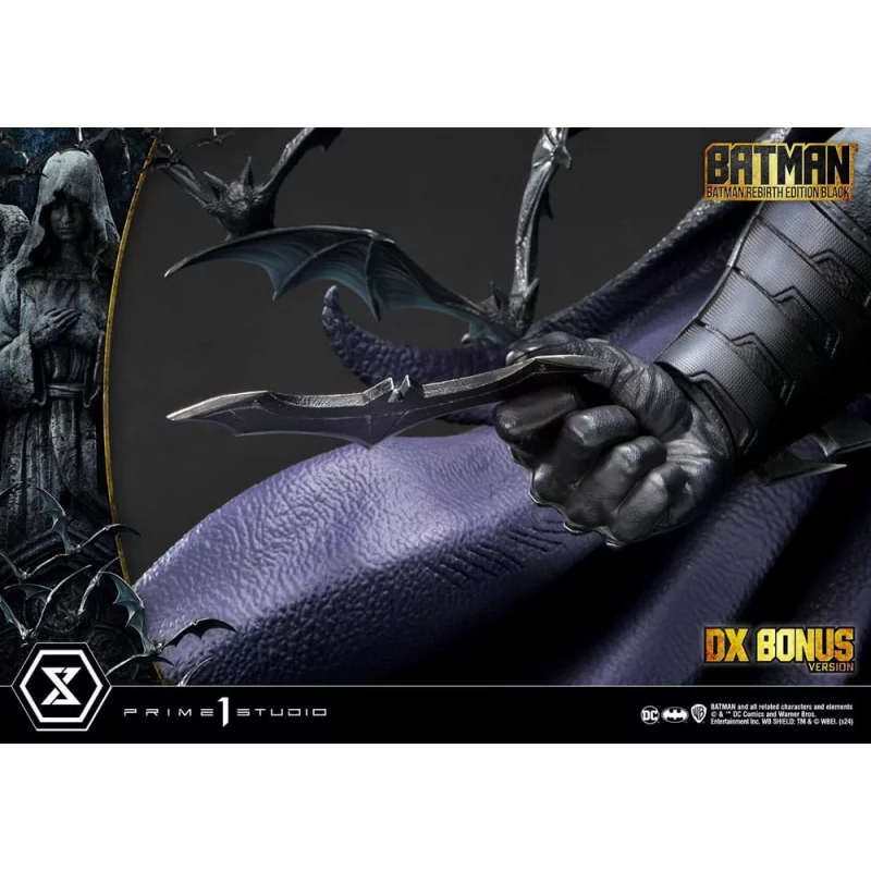 DC Comics Batman Statue 1/4 Batman Rebirth Edition Black Deluxe Bonus Version 71cm
