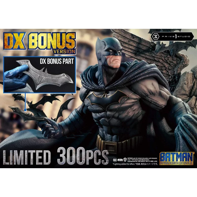 DC Comics Batman Statue 1/4 Batman Rebirth Edition Blue Deluxe Bonus Version 71cm