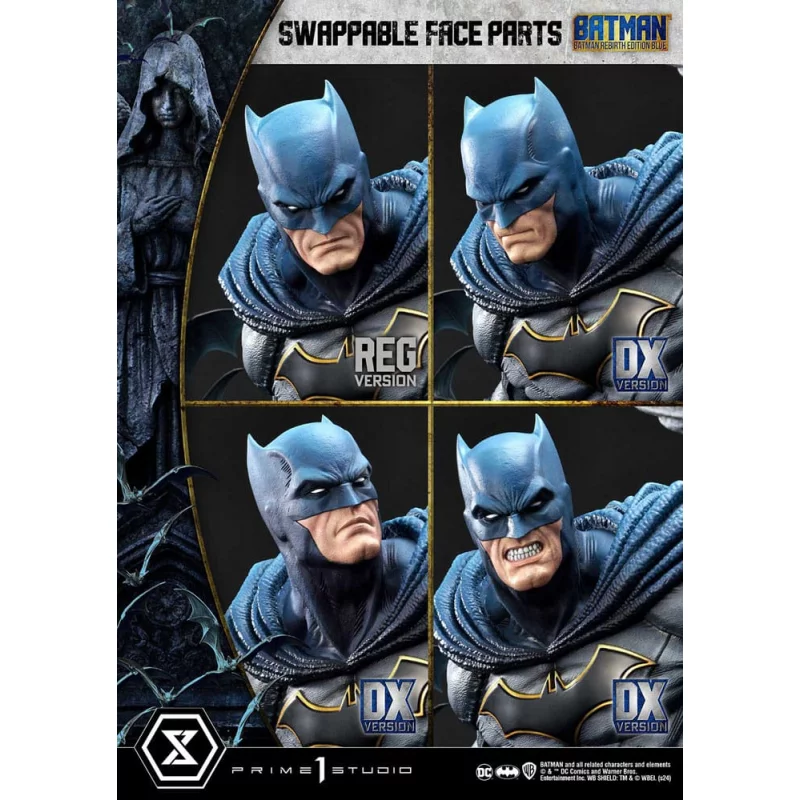DC Comics Batman Statue 1/4 Batman Rebirth Edition Blue Deluxe Version 71cm