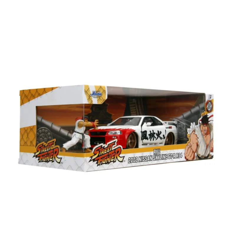 Street Fighter Nissan Skyline GTR (R34) &amp; Ryu 1/24