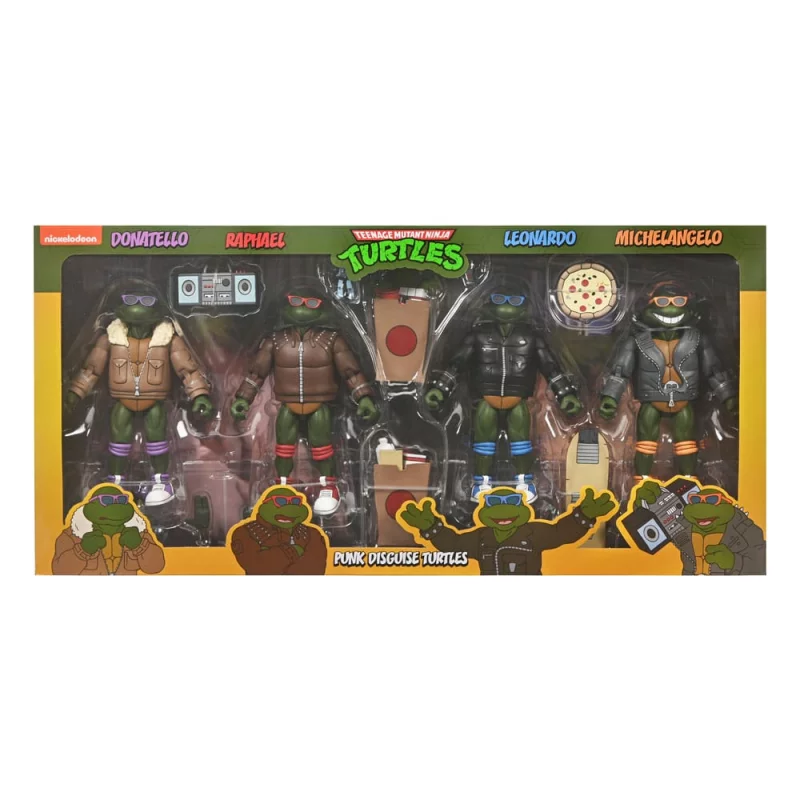 Tortues Ninja (Cartoon) Pack de 4 Action Figurines Ultimate Punk Turtles 18cm