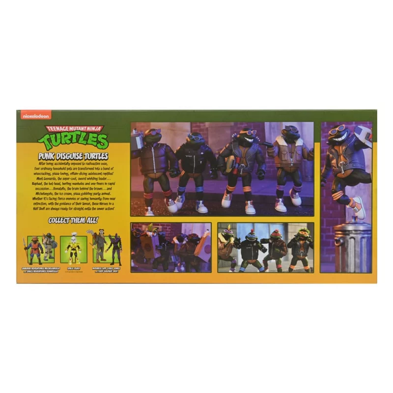 Tortues Ninja (Cartoon) Pack de 4 Action Figurines Ultimate Punk Turtles 18cm
