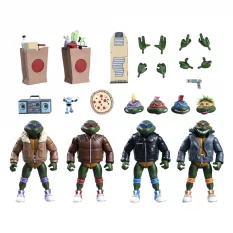 Tortues Ninja (Cartoon) Pack de 4 Action Figurines Ultimate Punk Turtles 18cm