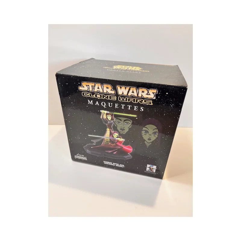 Star Wars Clone Wars Barriss Offee and Luminara Unduli Maquettes Animated Statue