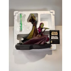 Star Wars Clone Wars Barriss Offee and Luminara Unduli Maquettes Animated Statue