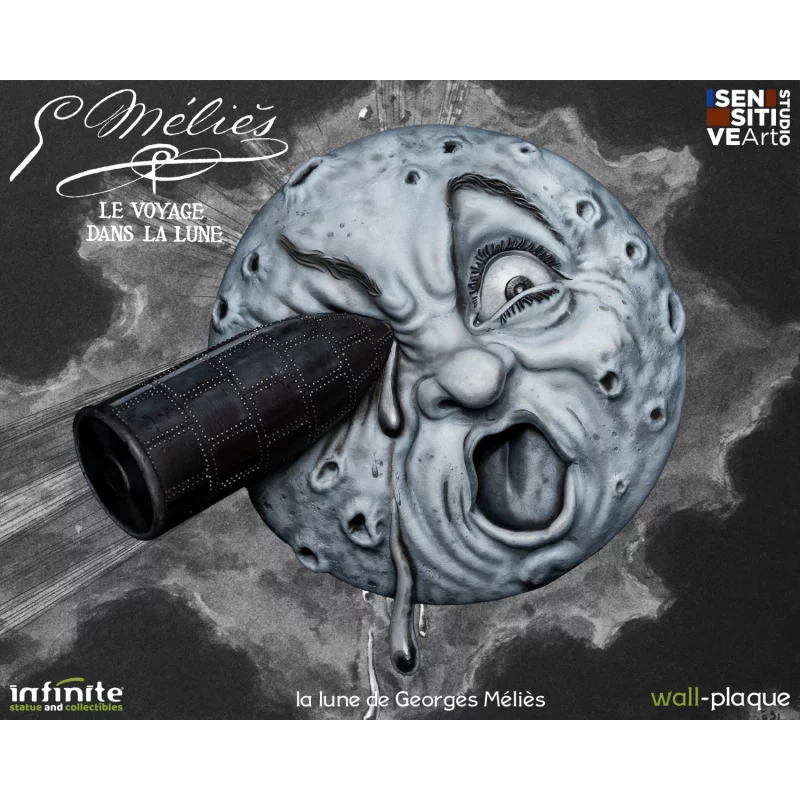 La Lune De Georges Melies Plaque Murale 27cm