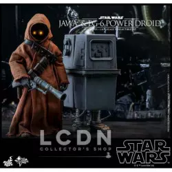 Hot Toys MMS554 Star Wars Episode IV Un Nouvel Espoir Jawa & EG-6 Power Droid Pack de 2 1/6 Figurines 18 - 21cm (Neuf)