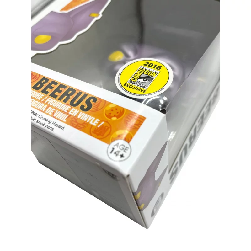 Dragon Ball Z Pop! Animation Beerus Metallic Version Limited Edition Vynil Figure n°120 SDCC 2016 sticker (Damaged box)