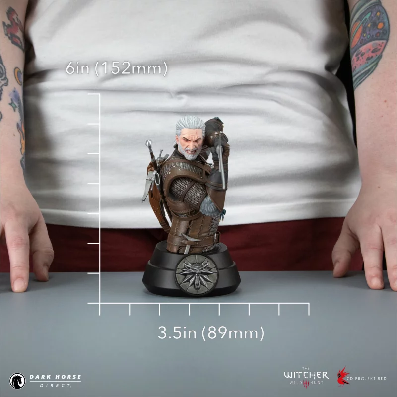 Witcher 3 Wild Hunt Buste Geralt 15cm
