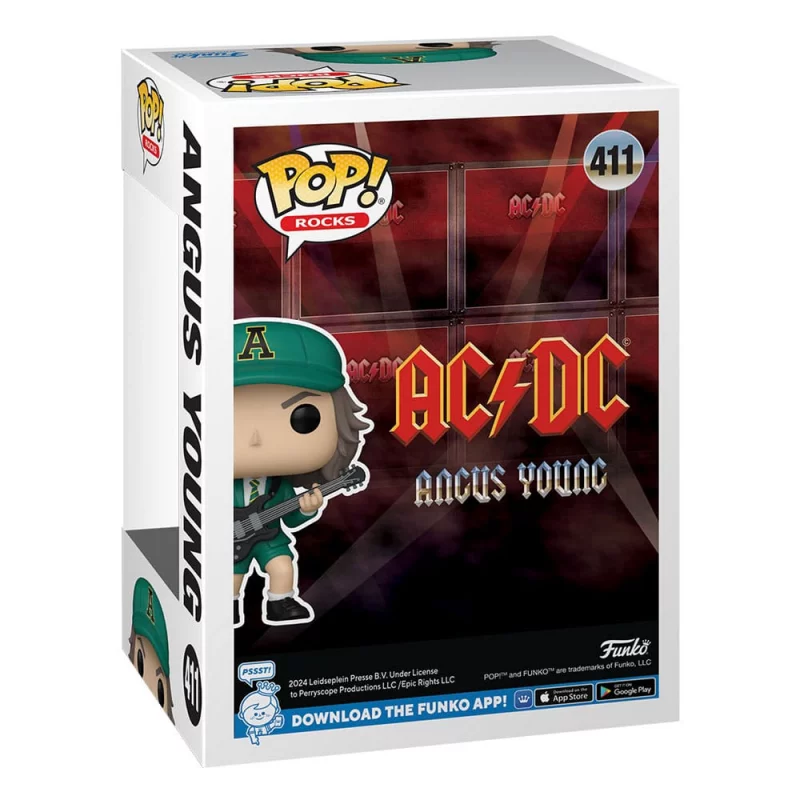 AC/DC POP! Rocks Angus Young Vinyl Figurine Green Version 10cm n°411