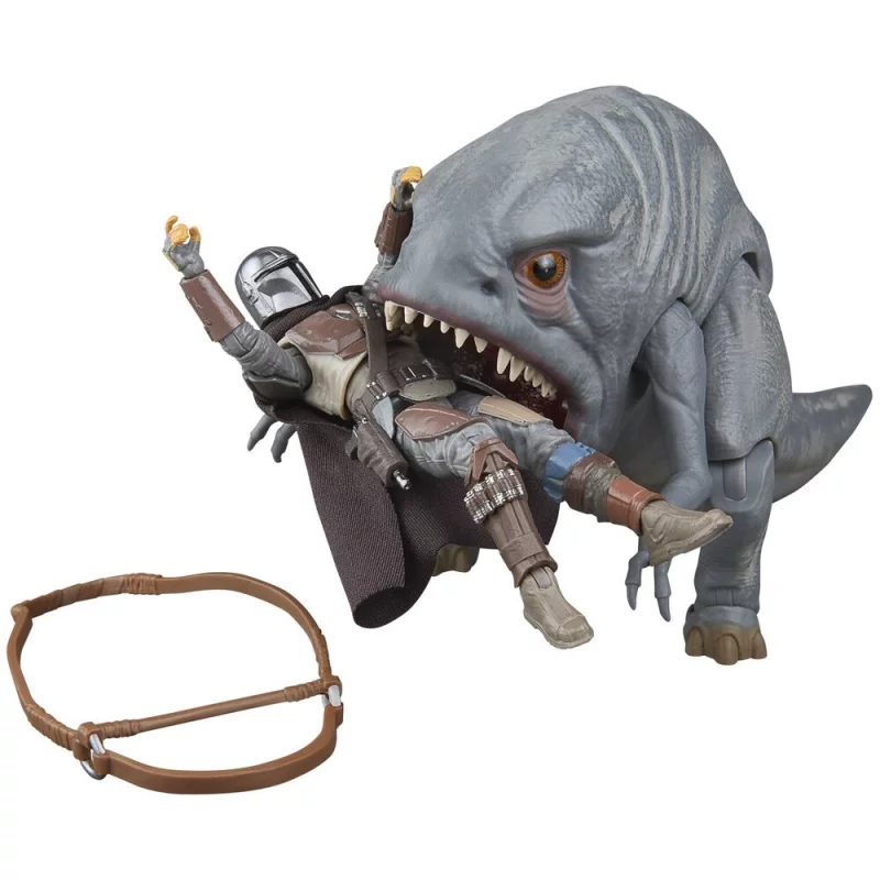 Star Wars: The Mandalorian Vintage Collection Action Figures Blurrg and The Mandalorian 10cm