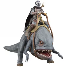 Star Wars: The Mandalorian Vintage Collection Action Figures Blurrg and The Mandalorian 10cm