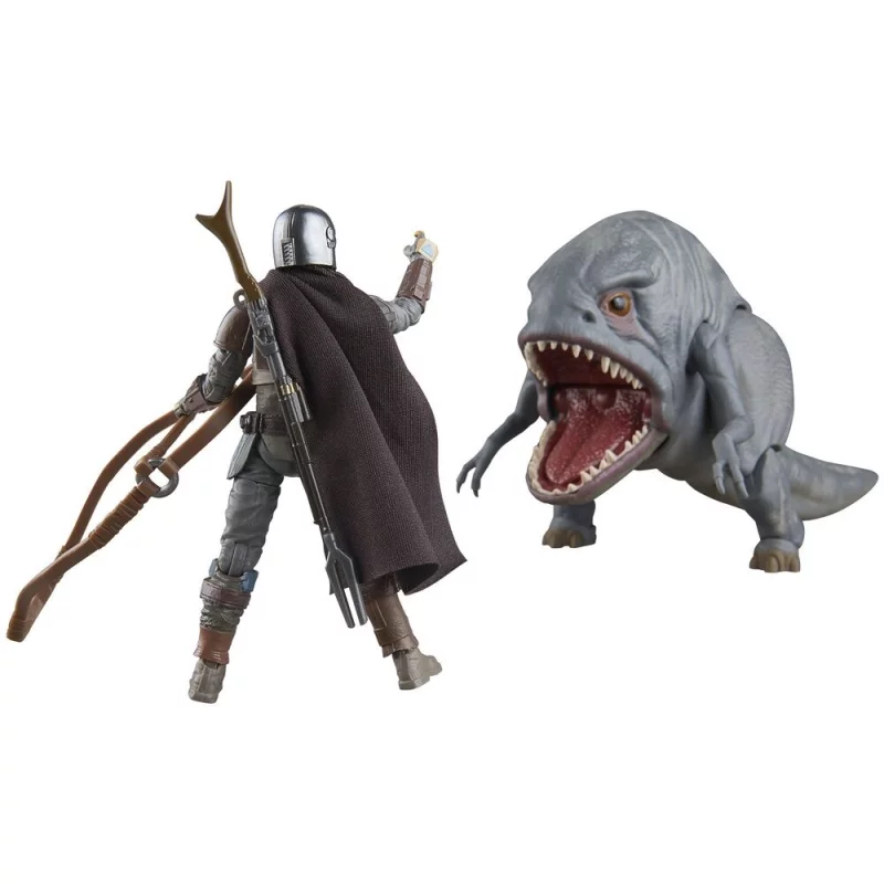 Star Wars: The Mandalorian Vintage Collection Action Figures Blurrg and The Mandalorian 10cm