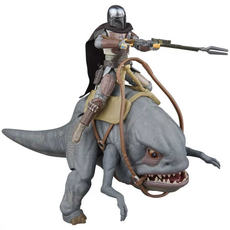 Star Wars: The Mandalorian Vintage Collection Action Figures Blurrg and The Mandalorian 10cm