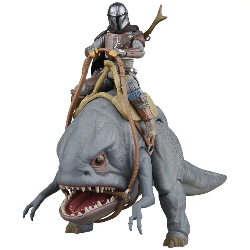 Star Wars: The Mandalorian Vintage Collection Action Figures Blurrg and The Mandalorian 10cm