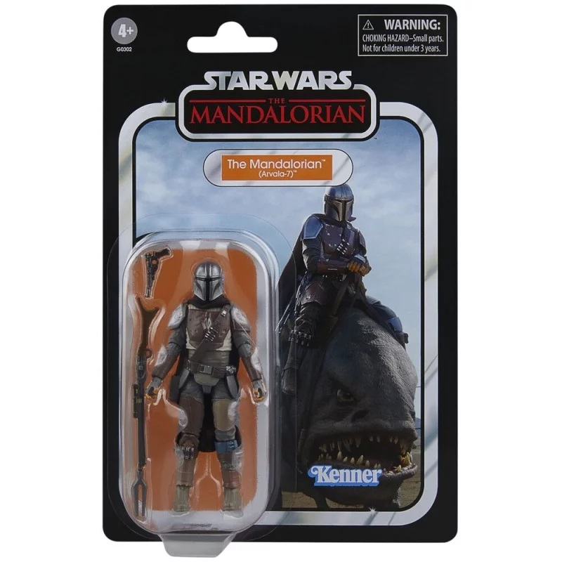 Star Wars: The Mandalorian Vintage Collection Action Figures Blurrg and The Mandalorian 10cm