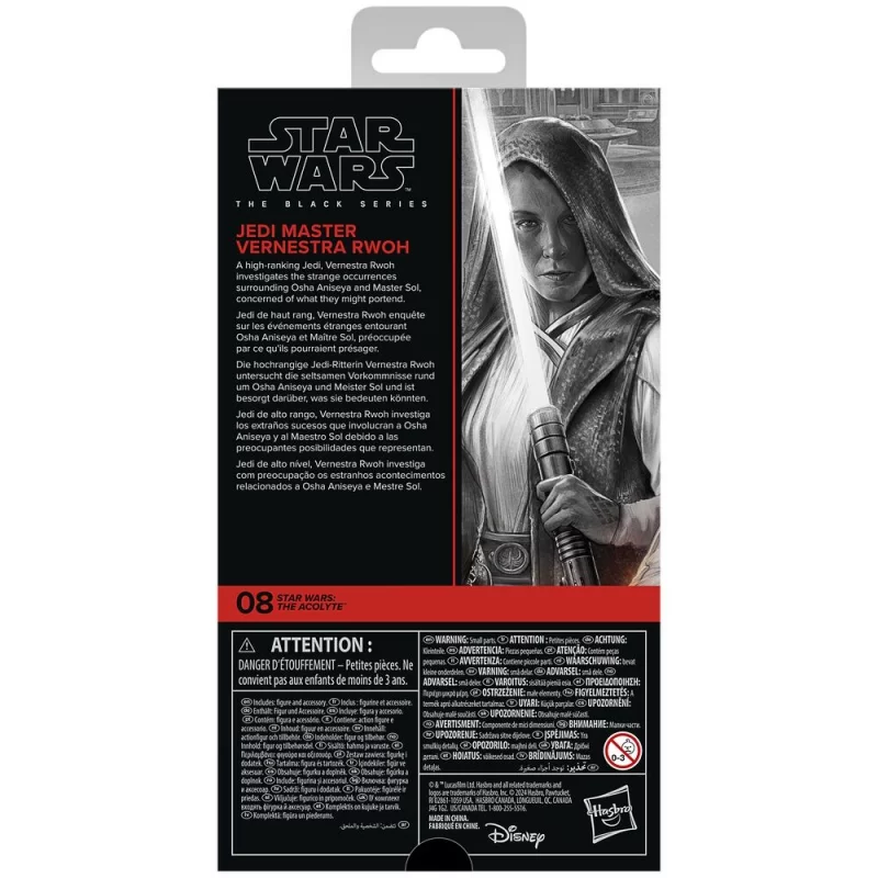 Star Wars: The Acolyte The Black Series Action Figurine Jedi Master Vernestra Rwoh 15cm