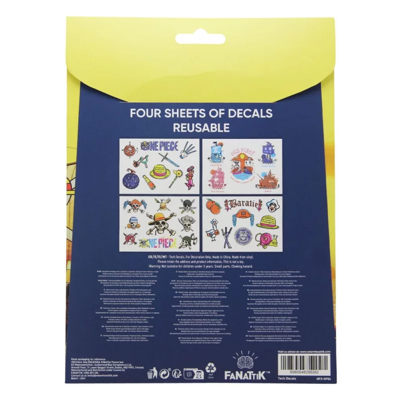One Piece Stickers Tech