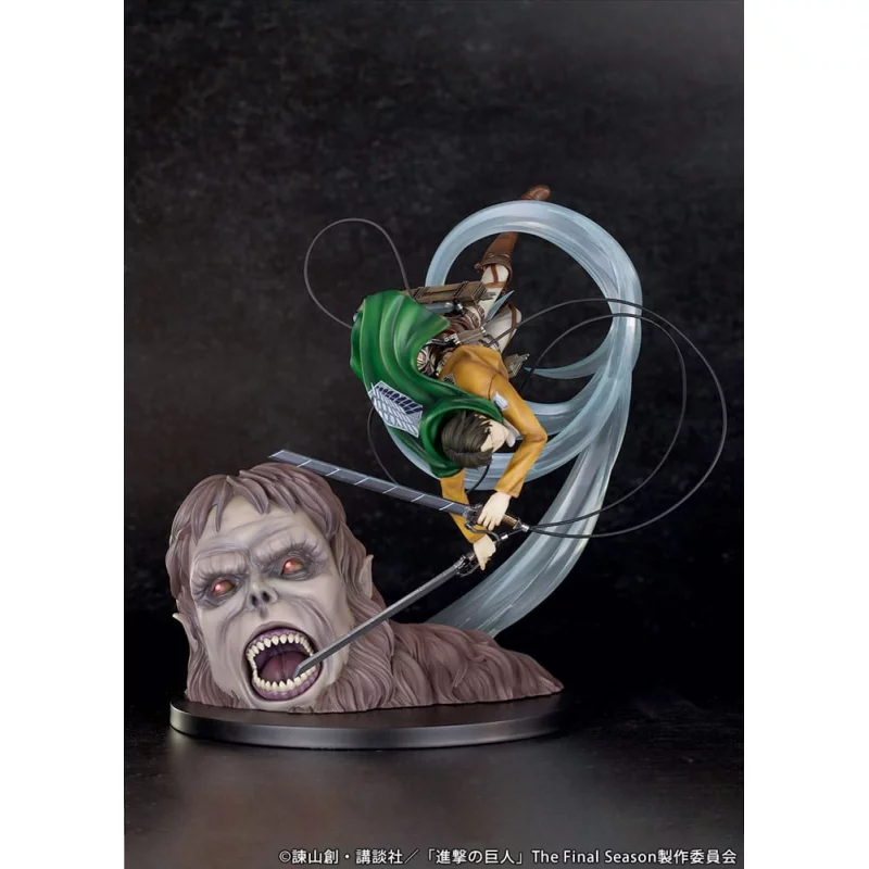 Attack on Titan Figure 1/7 Levi vs Beast Titan Ver. 28cm