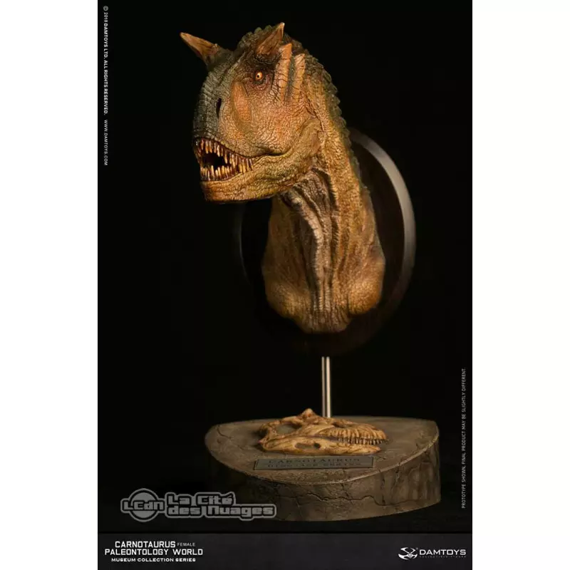 Carnotaurus Female Paleontology World Green Version Buste Series DAMTOYS MUS006 A
