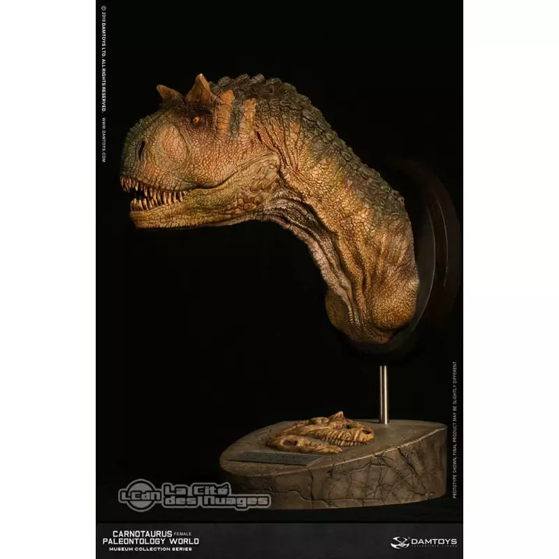 Carnotaurus Female Paleontology World Green Version Buste Series DAMTOYS MUS006 A