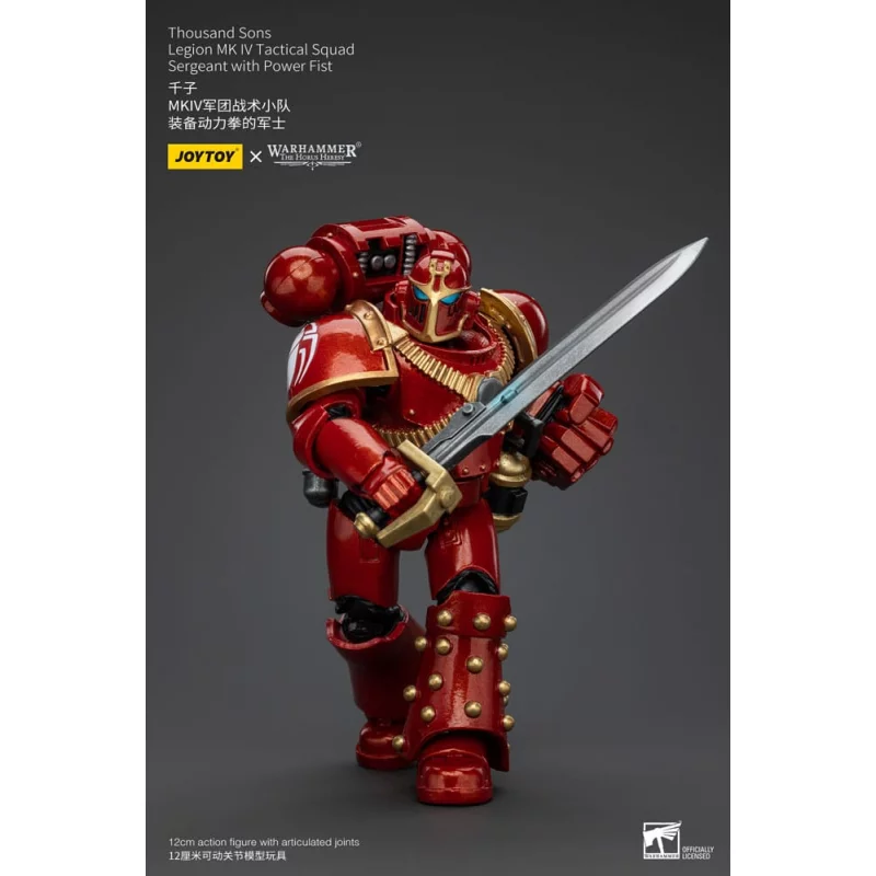 Warhammer The Horus Heresy Action Figurine 1/18 Thousand Sons Legion MK IV Tactical Squad Sergeant with Power Fist 12cm