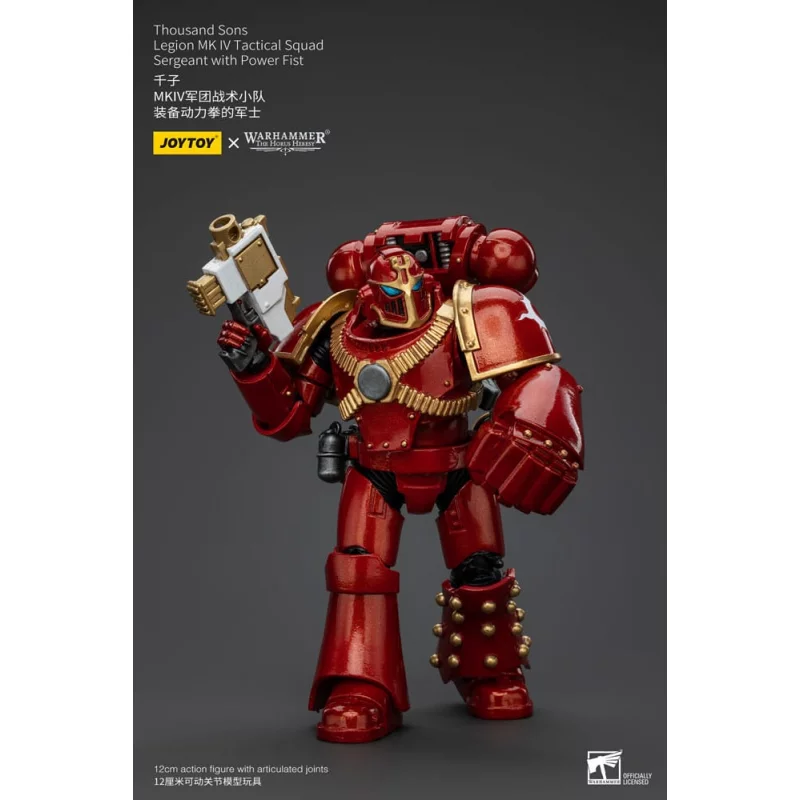 Warhammer The Horus Heresy Action Figurine 1/18 Thousand Sons Legion MK IV Tactical Squad Sergeant with Power Fist 12cm