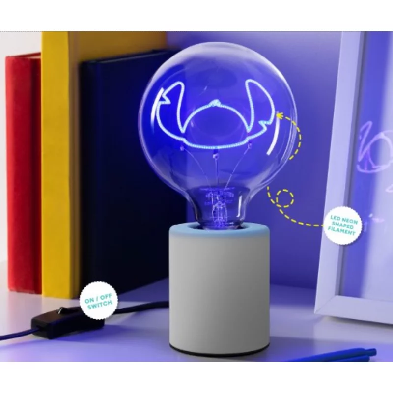 Disney Stitch Lampe Néon LED 24cm