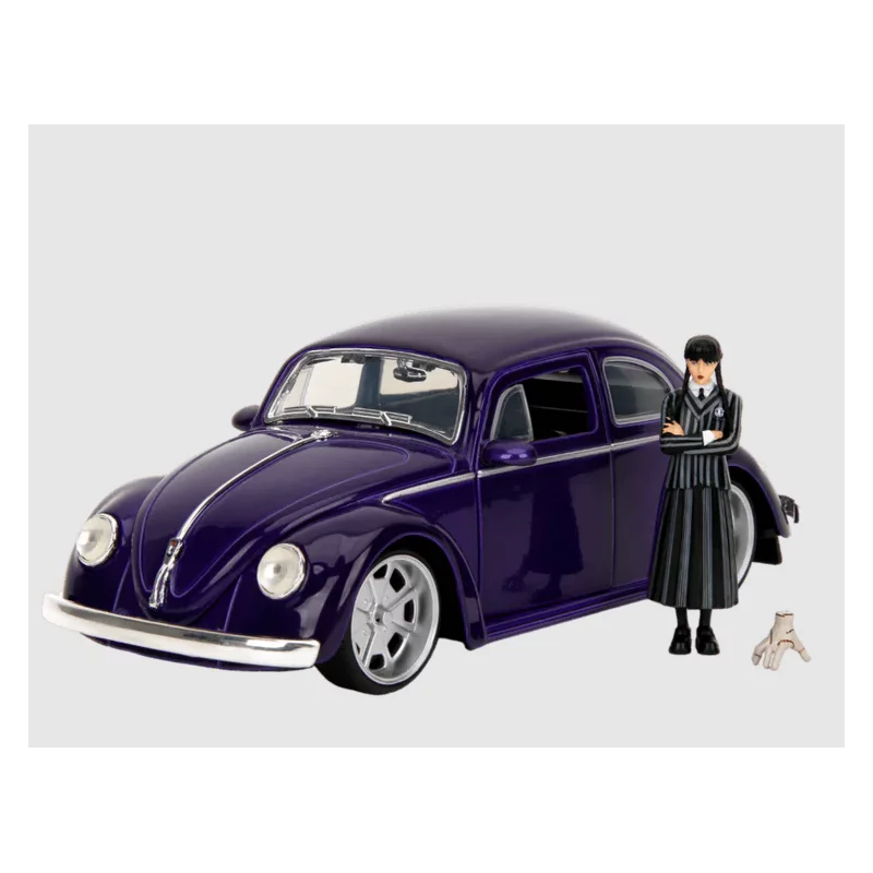 Wednesday Addams Figure &amp; Volkswagen Beetle 1/24