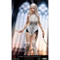 Dark Nun Sister Hathaway Standard White Hair Edition Collectible Action Figure 1/6 Long Shan Heavy Industry LS2024-04-A