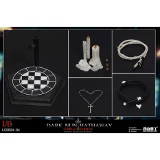 Dark Nun Sister Hathaway Standard White Hair Edition Collectible Action Figure 1/6 Long Shan Heavy Industry LS2024-04-A