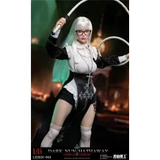 Dark Nun Sister Hathaway Standard White Hair Edition Collectible Action Figure 1/6 Long Shan Heavy Industry LS2024-04-A