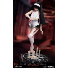 Dark Nun Sister Hathaway Standard Black Hair Edition Collectible Action Figure 1/6 Long Shan Heavy Industry LS2024-04-B
