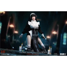 Dark Nun Sister Hathaway Standard Black Hair Edition Collectible Action Figure 1/6 Long Shan Heavy Industry LS2024-04-B