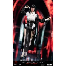 Dark Nun Sister Hathaway Standard Black Hair Edition Collectible Action Figure 1/6 Long Shan Heavy Industry LS2024-04-B
