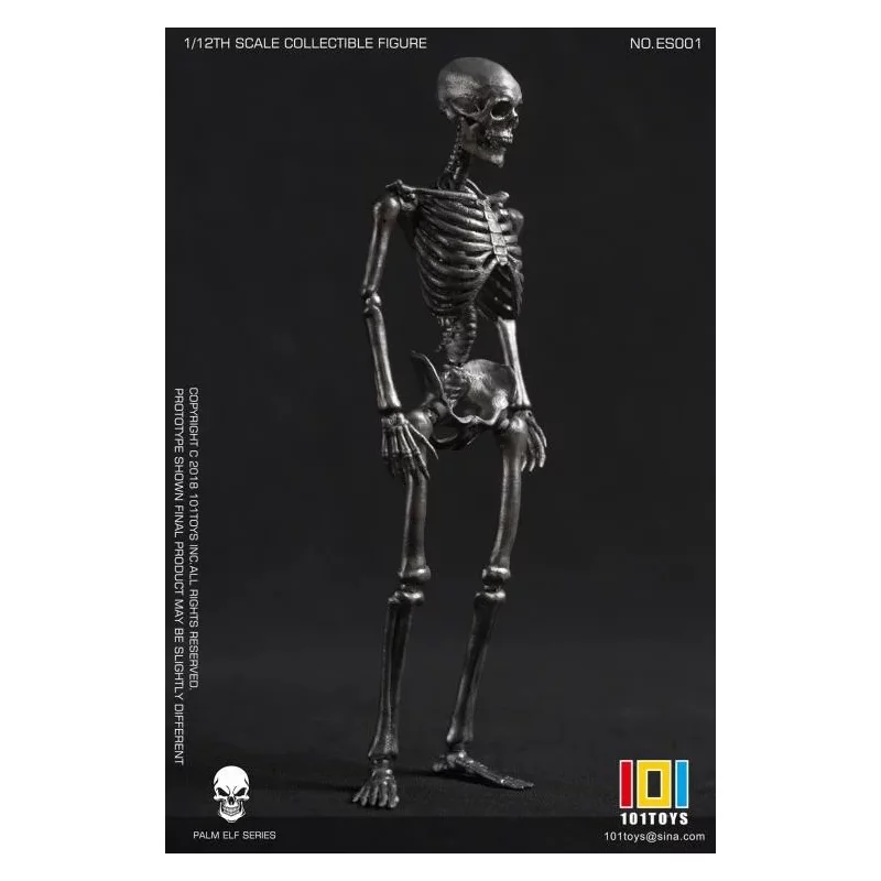 Palm Elf Series No.ES001 Squelette Skeleton Frame (Silver Color Ver.) Action Figurine 1/12 101TOYS