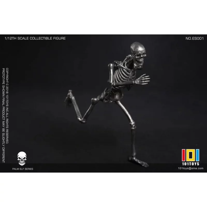 Palm Elf Series No.ES001 Squelette Skeleton Frame (Silver Color Ver.) Action Figurine 1/12 101TOYS