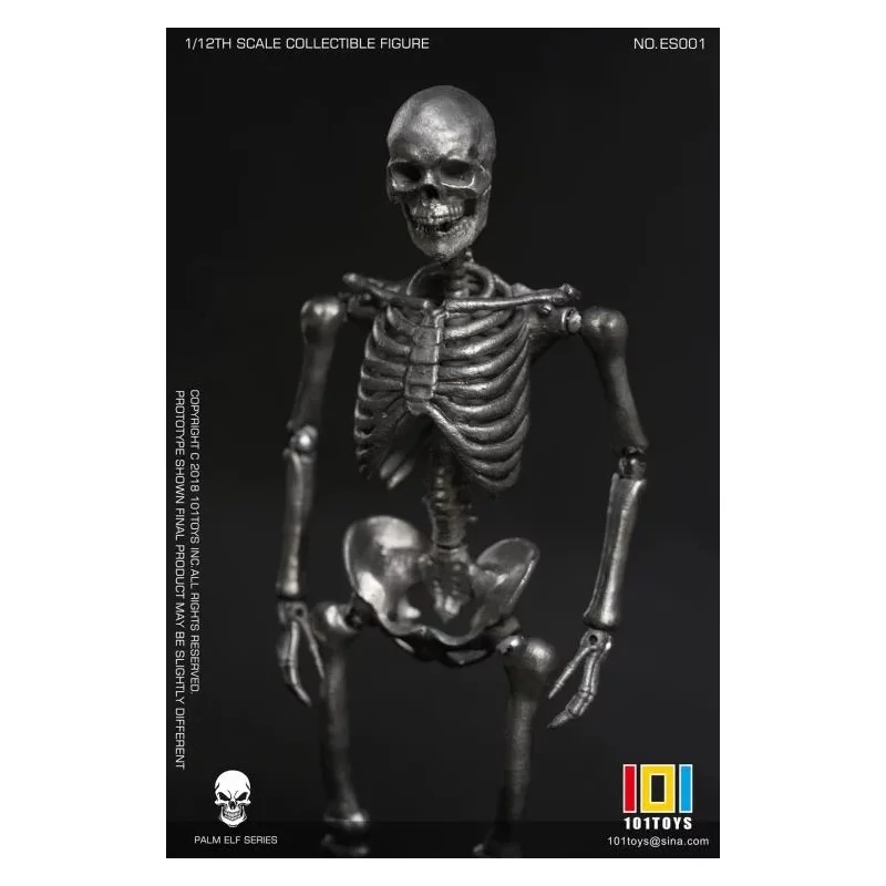 Palm Elf Series No.ES001 Squelette Skeleton Frame (Silver Color Ver.) Action Figurine 1/12 101TOYS