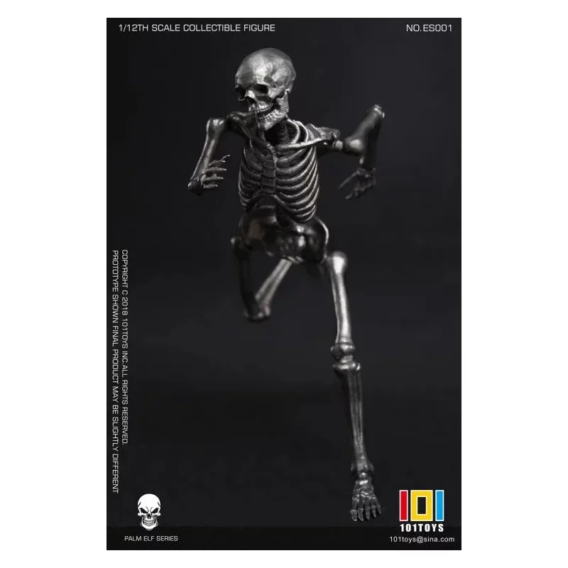Palm Elf Series No.ES001 Squelette Skeleton Frame (Silver Color Ver.) Action Figurine 1/12 101TOYS