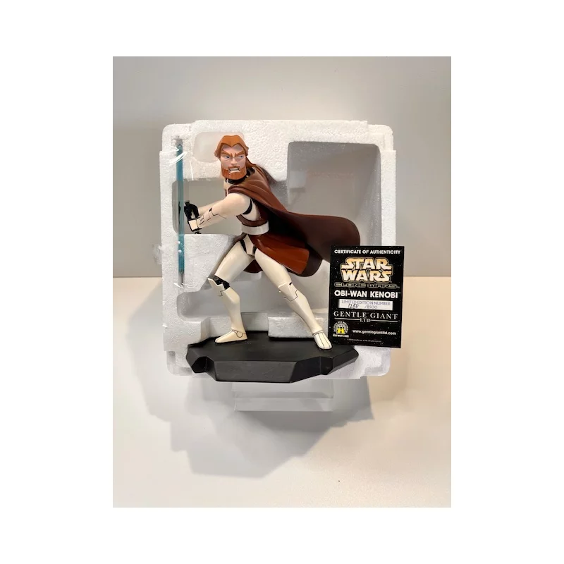 Star Wars Obi-Wan Kenobi Clone Wars Animated Maquettes 23cm (Displayed Model)