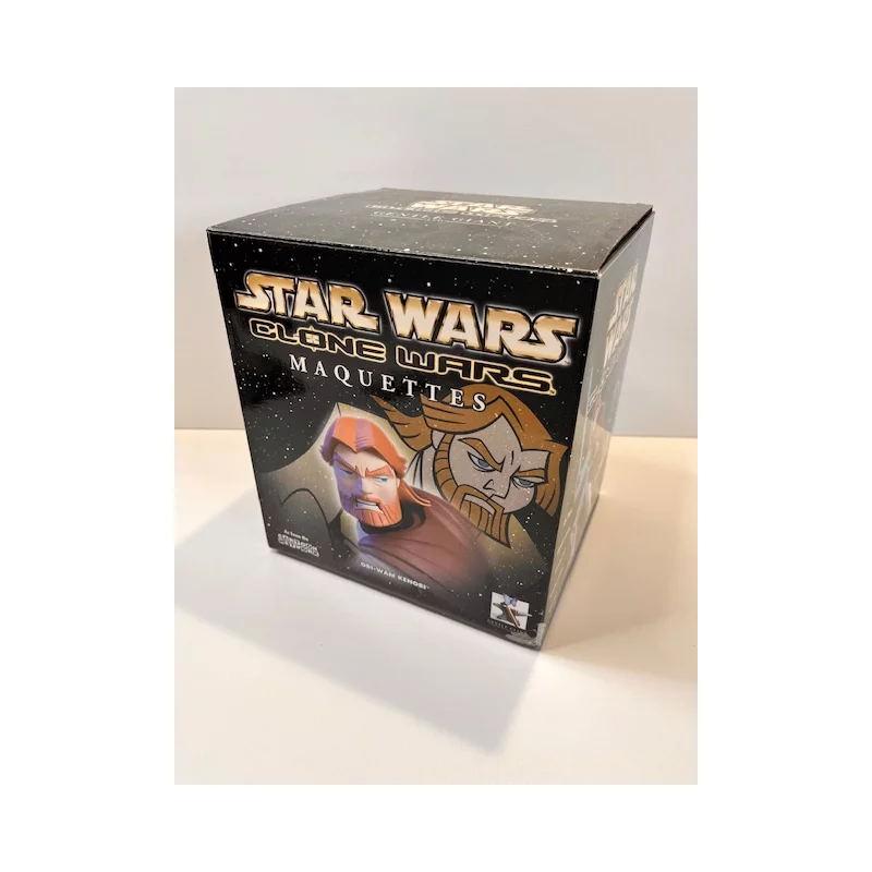 Star Wars Obi-Wan Kenobi Clone Wars Animated Maquettes 23cm (Displayed Model)