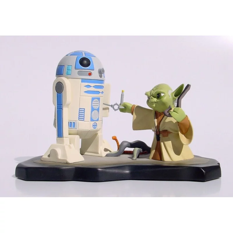 Star Wars Yoda & R2-D2 Statue Animated Statue (New)