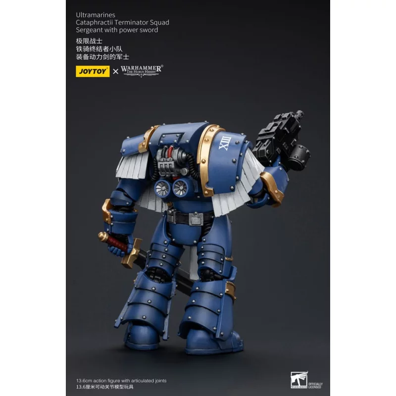 Warhammer The Horus Heresy Action Figure 1/18 Ultramarines Cataphractii Terminator Squad Sergeant with Power Sword 14cm