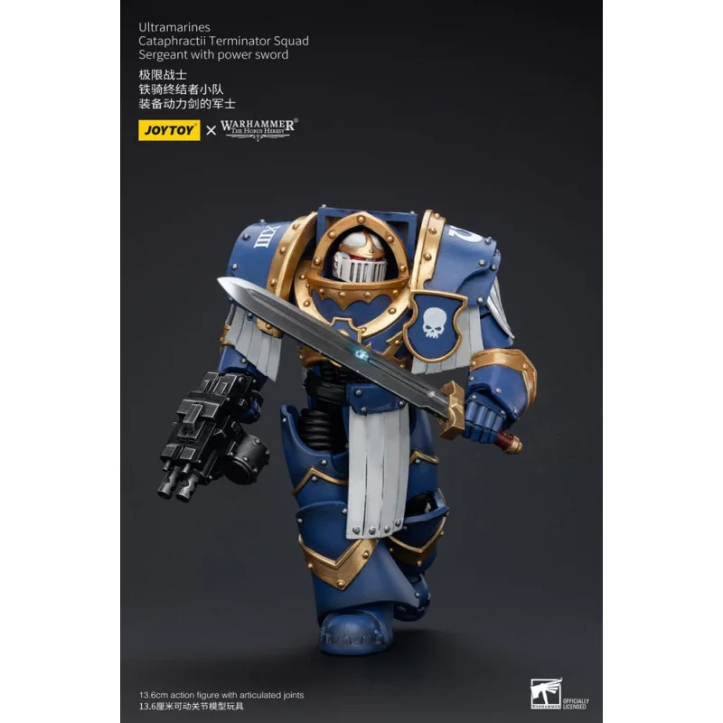 Warhammer The Horus Heresy Action Figure 1/18 Ultramarines Cataphractii Terminator Squad Sergeant with Power Sword 14cm