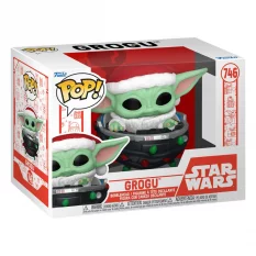 Star Wars: Mandalorian POP! Television Holiday Grogu Pram Figure 10cm N°746