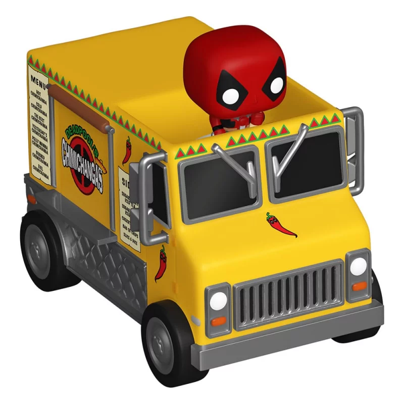 Marvel Bitty Pop! Rides Figurine Deadpool with Chimichanga Truck 2cm